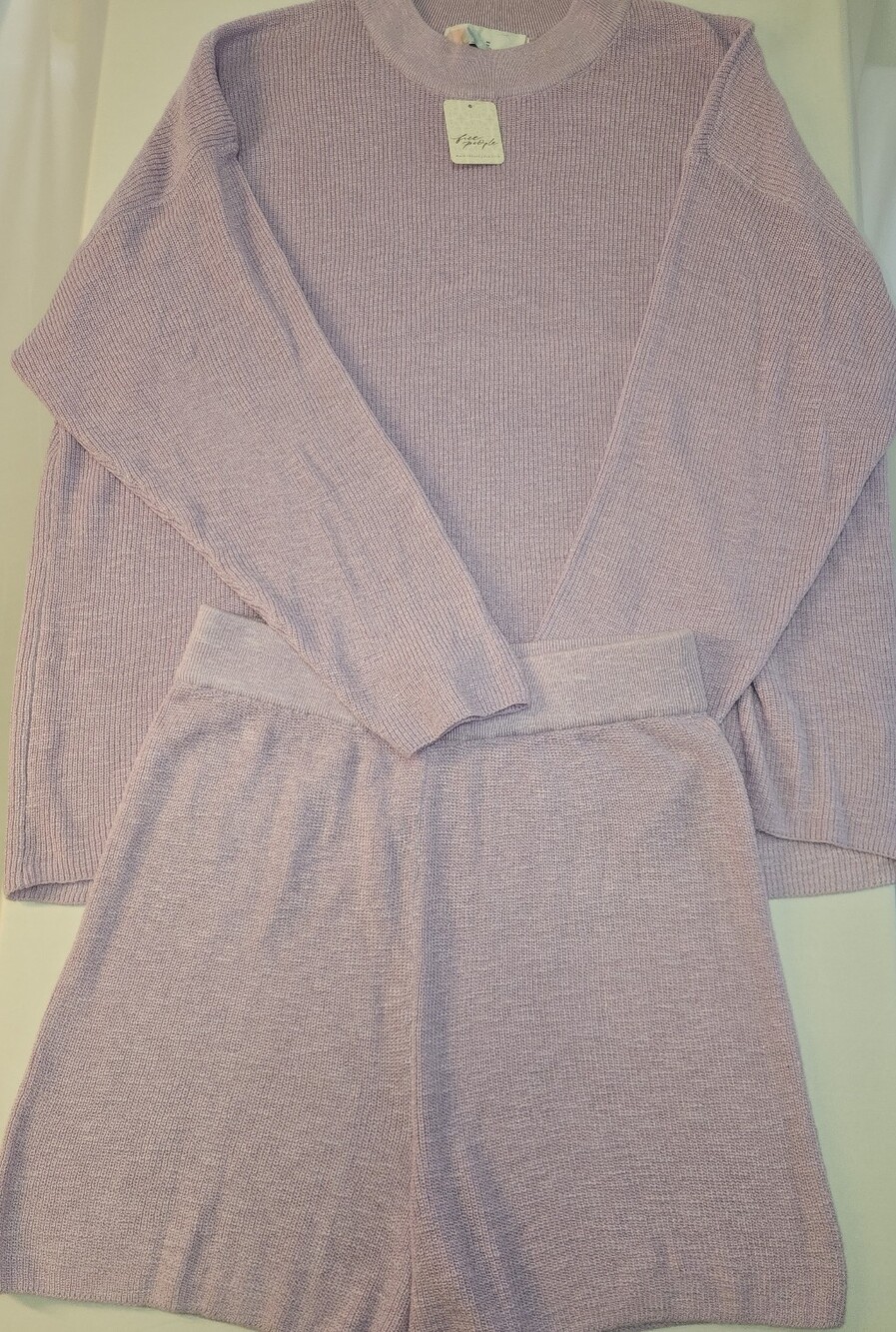 Free People Malibu Surf Solid Sweater Set Medium